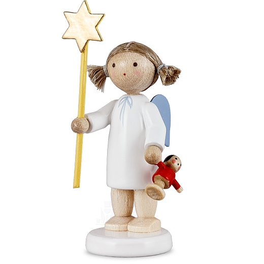 Engel mit Stern und Puppe von Flade