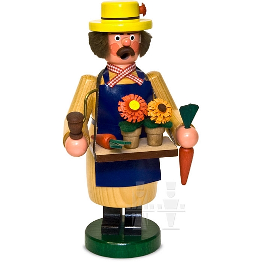 Räuchermann Gärtner mit Blumen