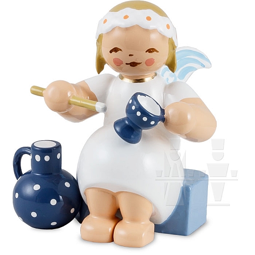 Marguerite angel sitting with Goblet and Jug