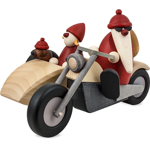 Santas family motorcycle trip