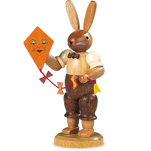 Easter bunny with kite, small natural
