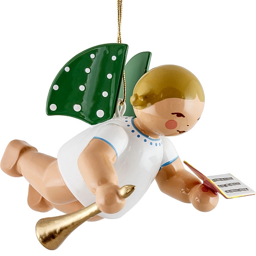 Angel with Songbook and Small Trumpet suspended