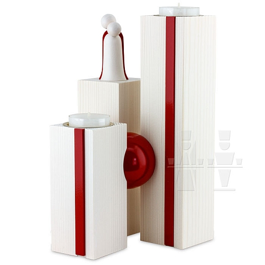 Candlestick White-Red