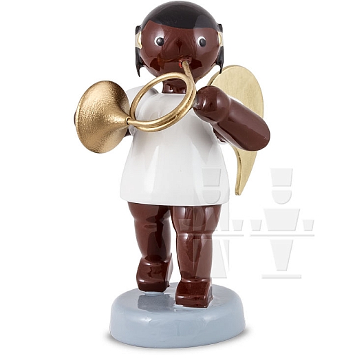 African angel with French Horn 6 cm