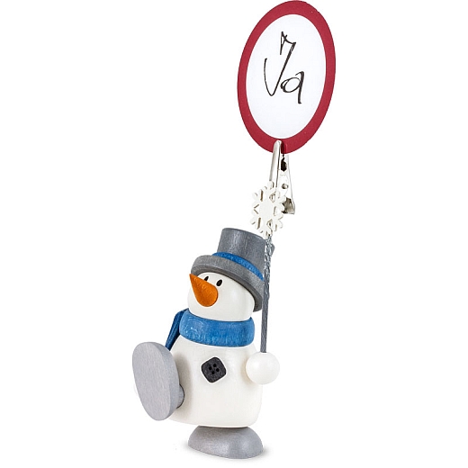 Snowman Otto with note holder