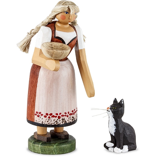 Peasant Woman with Cat