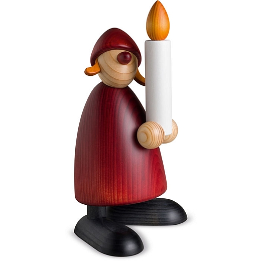 Santa Claus woman large with candle
