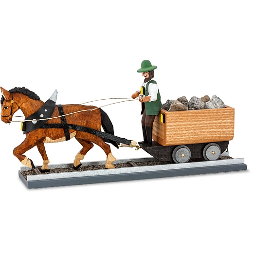 Miner with Horse Wagon