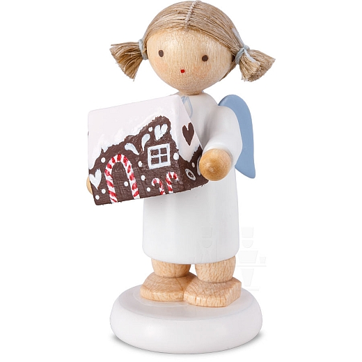 Angel with Gingerbread House