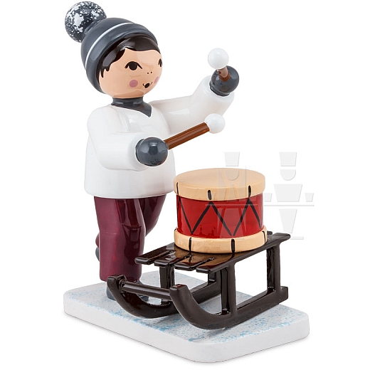 Boy with Sledge and Drum purple from Ulmik