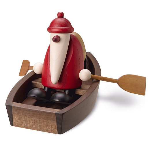 Santa Claus with Rowing Boat