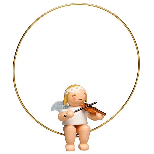 Christmas tree angel in a ring with Violin