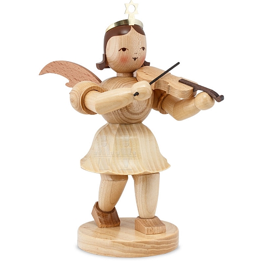 Angel short skirt natural wood 20 cm with Violin