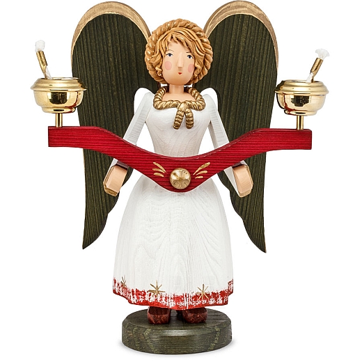 Angel medium size with oil lamps