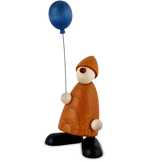Gratulant Linus mit blauem Luftballon von Björn Köhler