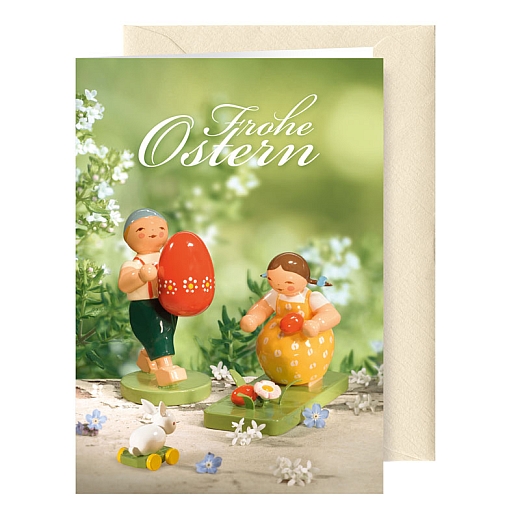 Grußkarte Ostern mit Briefumschlag