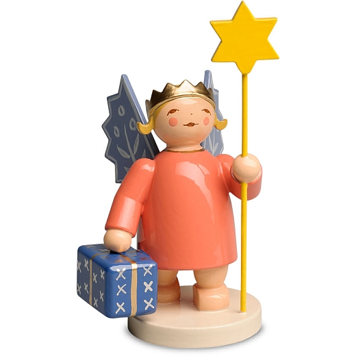 Angel wearing Crown with Star and Parcel