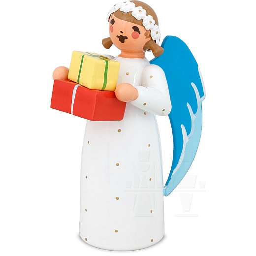 Angel with Gift Packages white