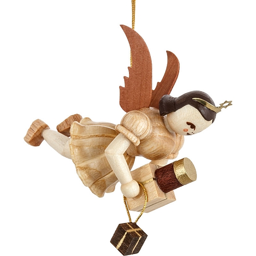Floating Angel natural wood with Gift