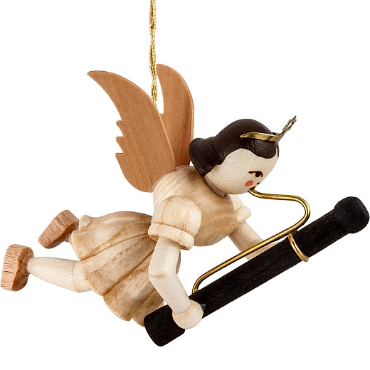 Floating Angel natural wood with Bassoon