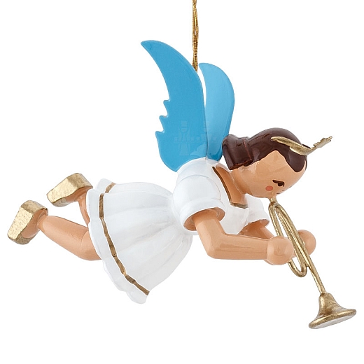 Floating Angel colored with Trumpet