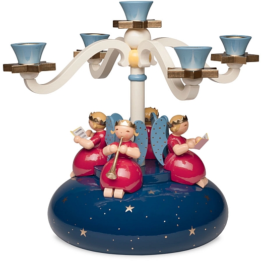 Four Arm Candelabra with 4 Angels