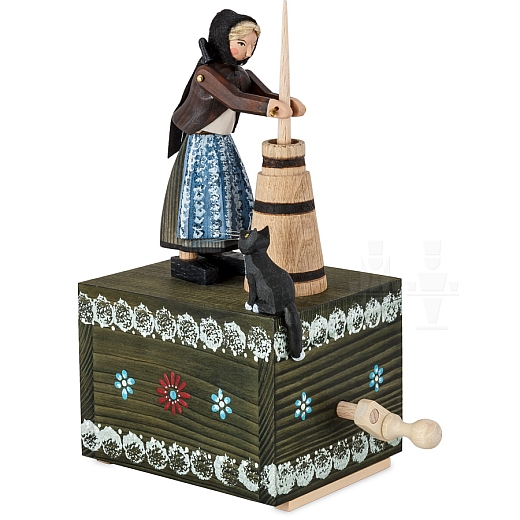 Music Box Sorbian Farmers Wife with Butter Barrel