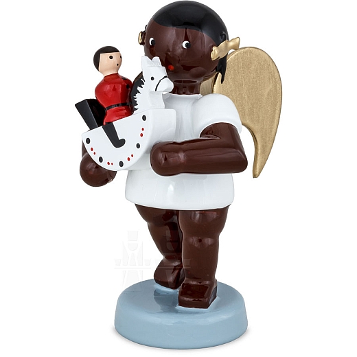 African Angel with Rocking Horse 6 cm