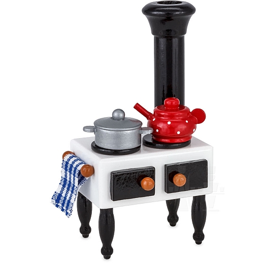 Kitchen stove lacquered from Ulmik