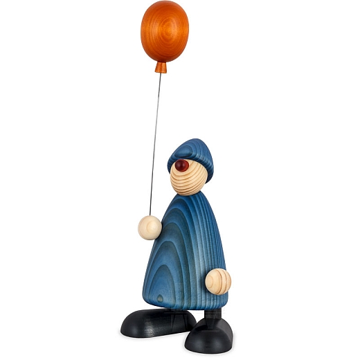 Gratulant Linus blau mit Luftballon