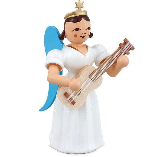 Angel long skirt white with Guitar