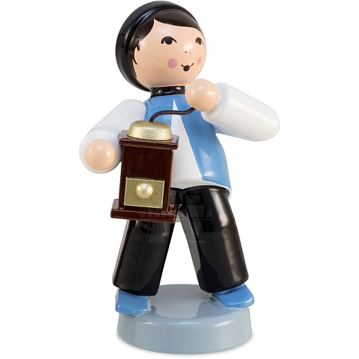 Winter child boy with coffee grinder blue from Ulmik