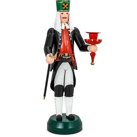 Miner senior citizen with candle holder