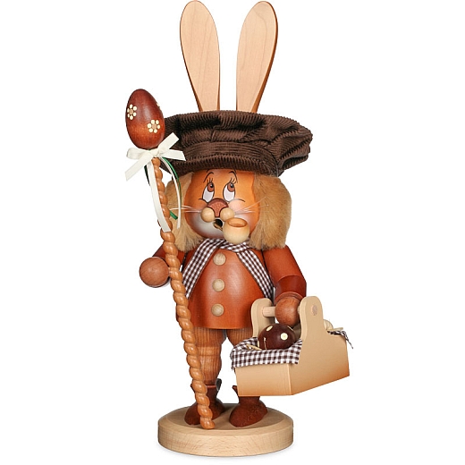 Smoking gnome Bunny with Egg Basket