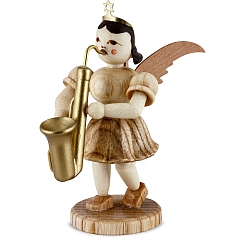 Kurzrockengel Naturholz Saxophon