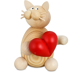 Katze Moritz mit Herz groß