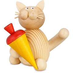 Katze Moritz mit Schultüte von Torsten Martin