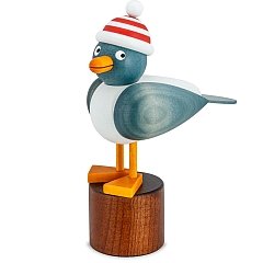 Seagull light blue with striped hat red