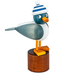 Seagull light blue with striped hat blue