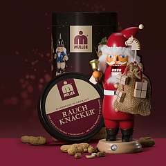 RAUCHKNACKER® (smokecracker) Santa with Bell and Sack of Toys