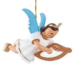 Floating Angel colored with little harp
