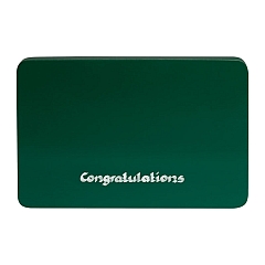 Beschriftete Sockelplatte grün „Congratulations“ von Wendt & Kühn