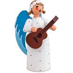 Engel mit Gitarre weiß