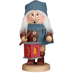 German Smoker Gnome Lantern Boy