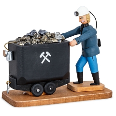 Miner with minecart