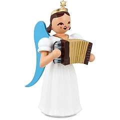 Angel long skirt white with Accordion