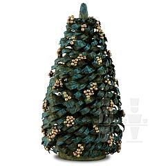 Weihnachtsbaum mit goldenen Kugeln 10 cm